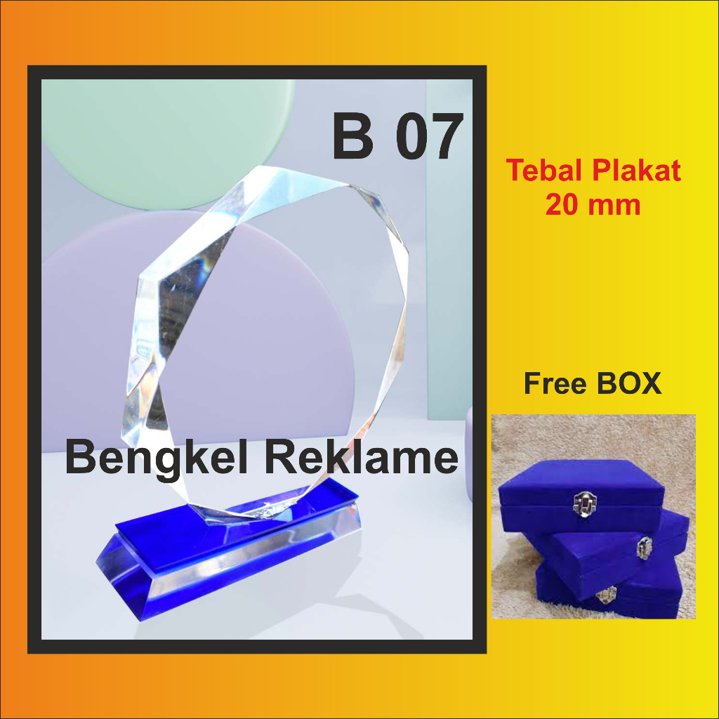 Plaque Bevel Plaque - Crystal Plaque - Diamond Plaque - Plaque - Empty Plaque - Graduation Vandel 07