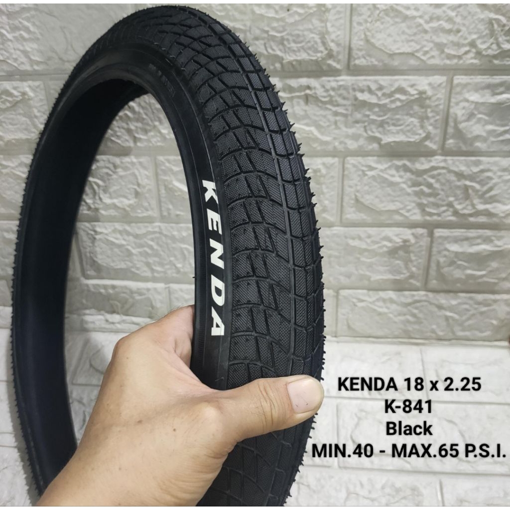 KENDA K841 สีดํา 18x2.25 จักรยานพับ BMX ยาง 18 x 2.25