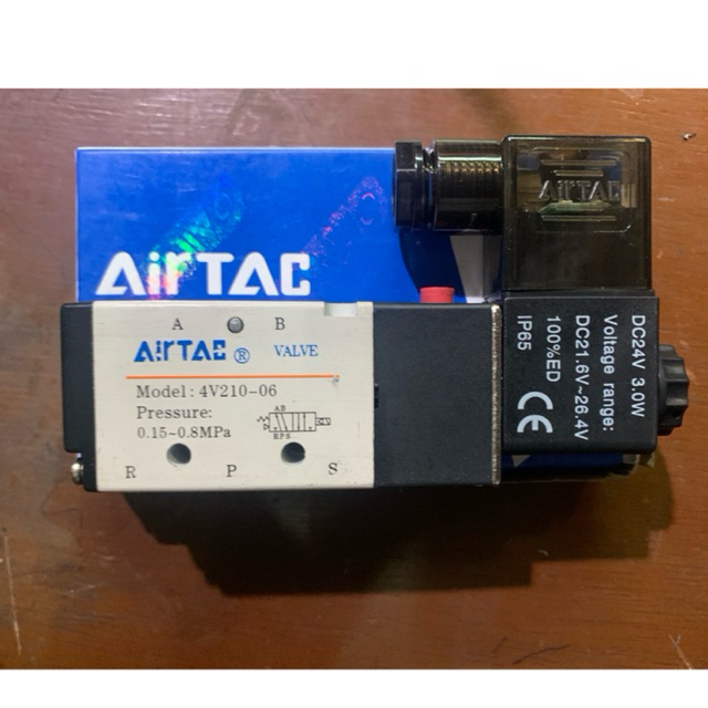 โซลินอยด์วาล์ว Airtac 4v210-06 24dc