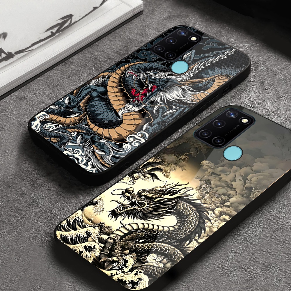 Realme 7i C17 สําหรับ Hp Casing Case Hp Glossy Cassing DRGN M08 แก้วเคสโทรศัพท์ Kesing Cesing