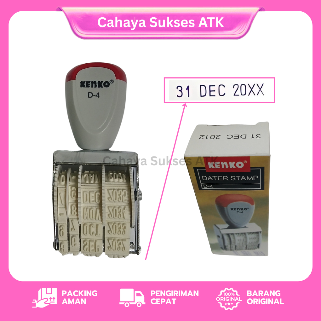 Kenko Date Stamp D-4 – Date Stamp Month and Year DD MM YYYY