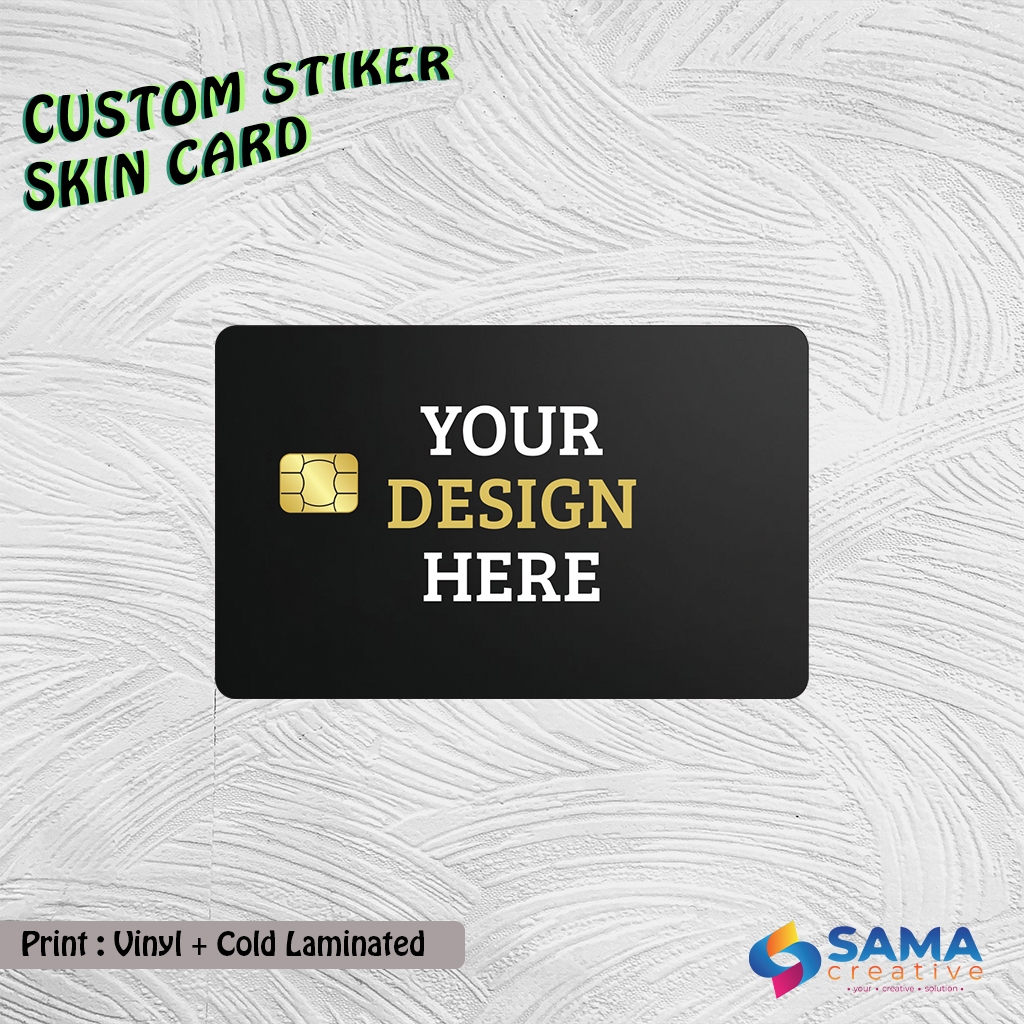 การ์ดสกินสติ๊กเกอร์แบบกําหนดเอง - Vinyl ATM Debit, บัตรเครดิต, Emoney, Flazz, การ์ด Access Sticker