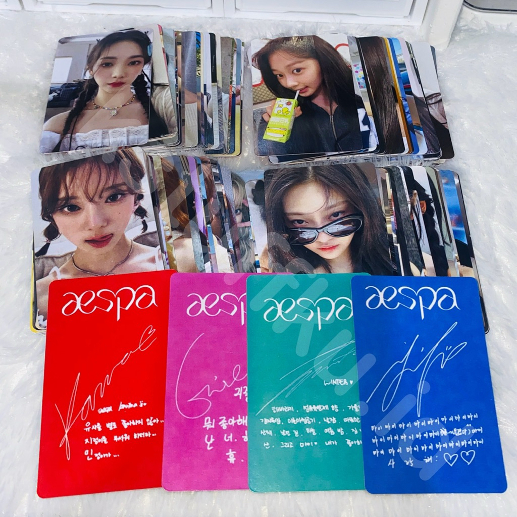 การ์ดรูปถ่าย 100 ใบ unofficial kpop AE - AE5P4 ปลอกด้านในฟรีแบบพลิกกลับได้ 2 ด้าน