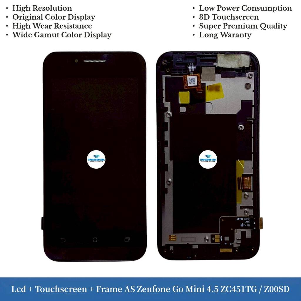 Lcd + หน้าจอสัมผัส + กรอบ AS Zenfone Go Mini 4.5 ZC451TG / Z00SD