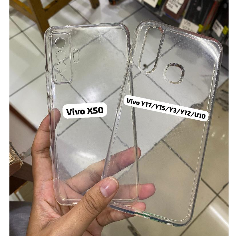 Softcase Clear 2.0MM Vivo Y3 Y12 Y15 Y17 U10 X50 Case HD Premium Clear Silicone Casing Cashing Hp