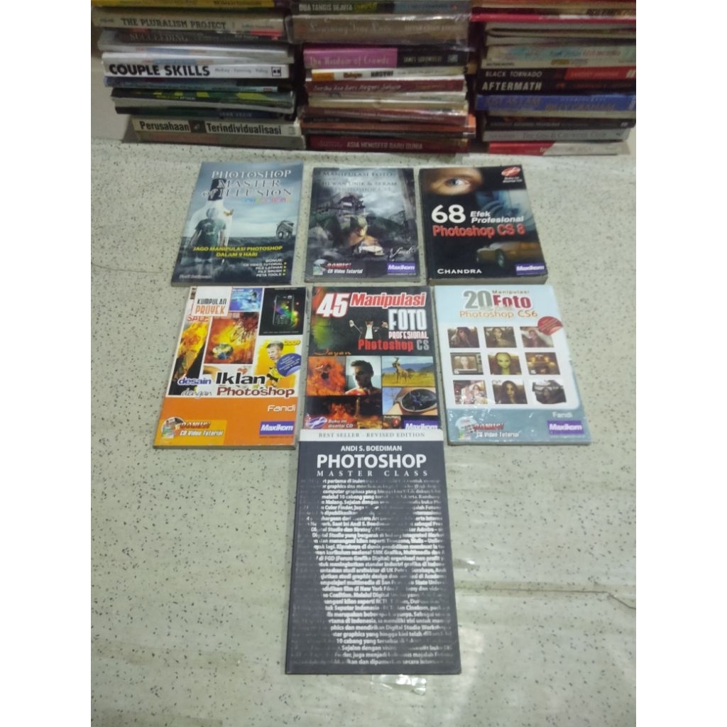 หนังสือคอมพิวเตอร์ โฟโต้ช็อป; MASTER OF ILLUSTATION, PHOTO MANIPULATION, DBASE Question BOOK, PROFES