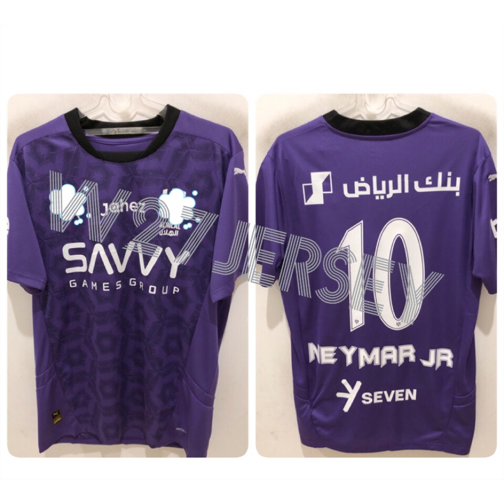 AL HILAL 3RD JERSEY 2024-2025 เครื่องเล่นชื่อ Neymar Jr