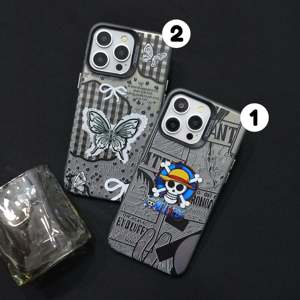 เคสโฮโลแกรมสีดํา Infinix Hot 60 60 Pro 50 50 Pro 40 40 Pro 30 11 Nfc Smart 9 8 7 6 5 Note 50 50s 50X