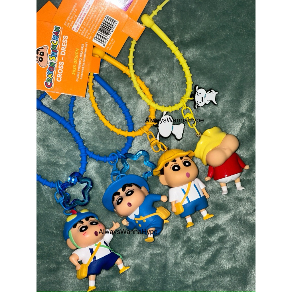GANTUNGAN PREMIUM CRAYON SHINCHAN KEYCHAIN; PREMIUM CRAYON SHINCHAN BAG HANGER, PREMIUM CRAYON พวงกุ