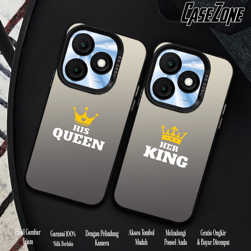 ITEL A50 CASE Softcase HYBRID IMD PLATE POLYCARBONATE HOLOGRAM PREMIUM SO COOL HIS HER