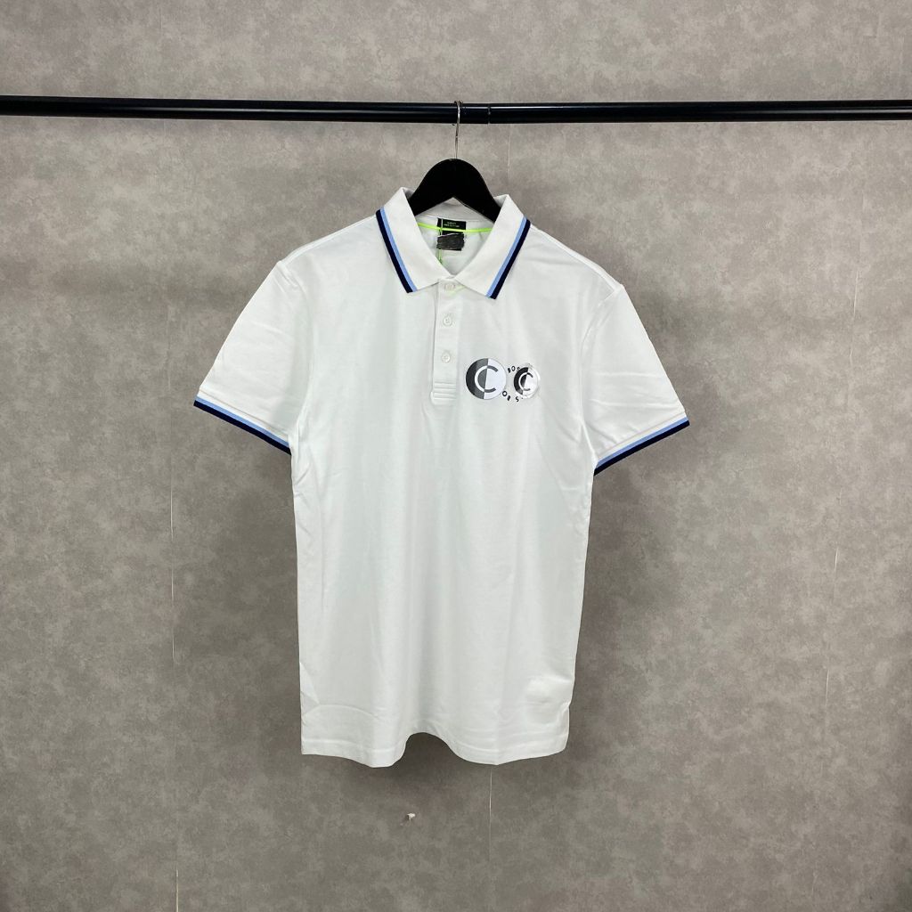 [คุณภาพ vvip] b0s เสื้อยืดคอปก เสื้อผู้ชายแขนสั้น แบรนด์คุณภาพสูง