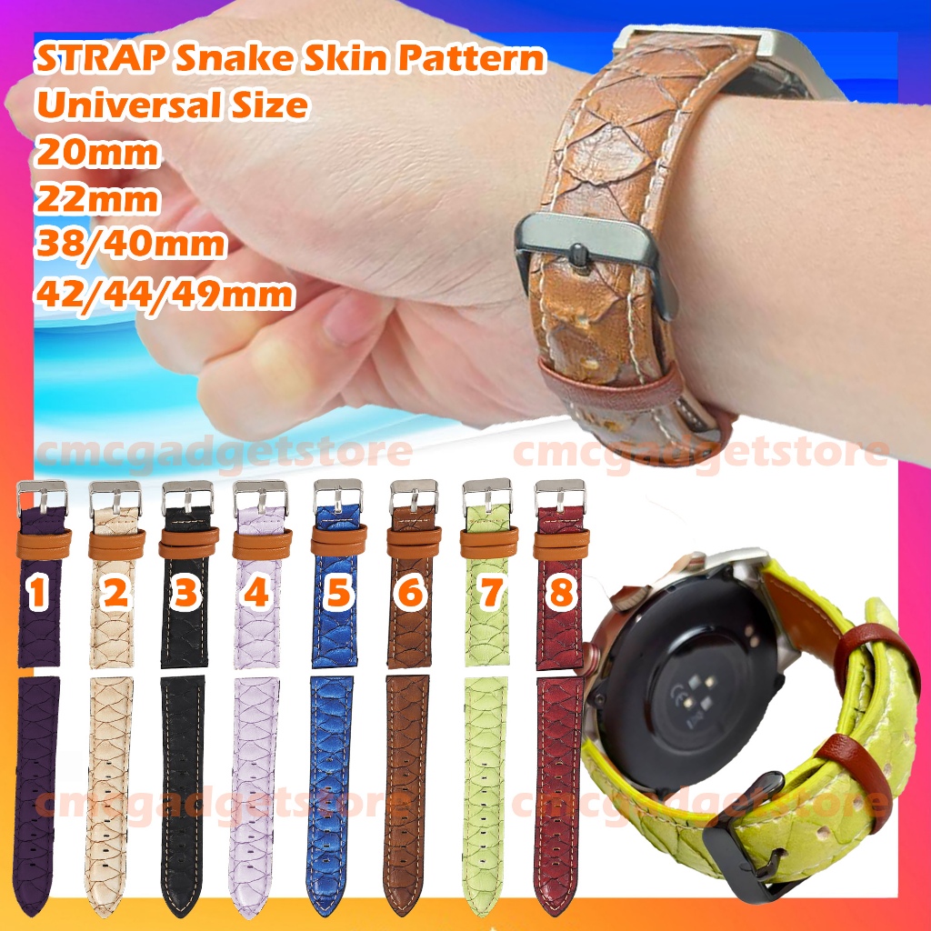 สายนาฬิกา Smartwatch Aolon SKIN CMC สายนาฬิกาหนัง 22 มม.20 มม.ขนาด Huawei Fit 4 GT 5 4 3 2 Xiaomi Re