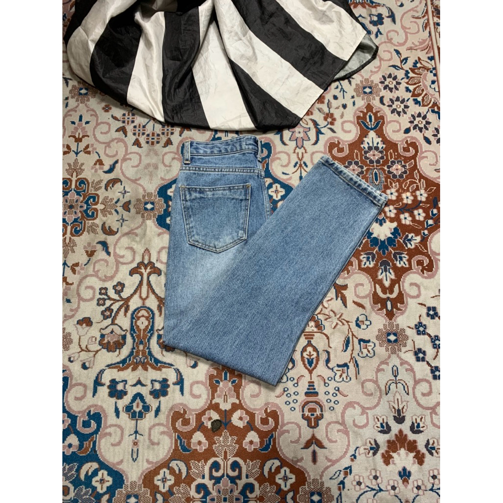 กางเกงยีนส์สีน้ําเงิน COMELY JEAN SLIM FIT SECOND ORIGINAL