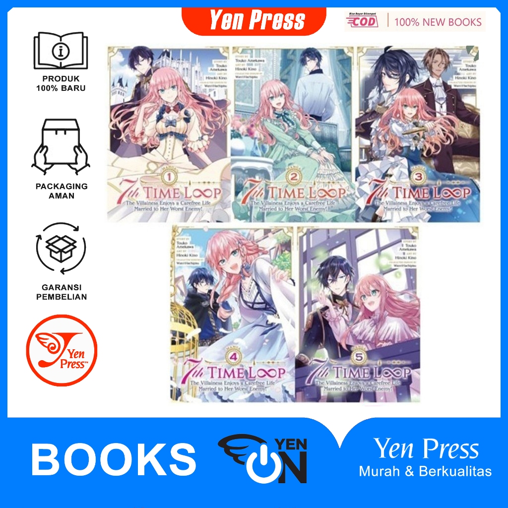 Manga 7th Time Loop (ซีรีส์ 7 เล่ม) ภาษาอังกฤษ