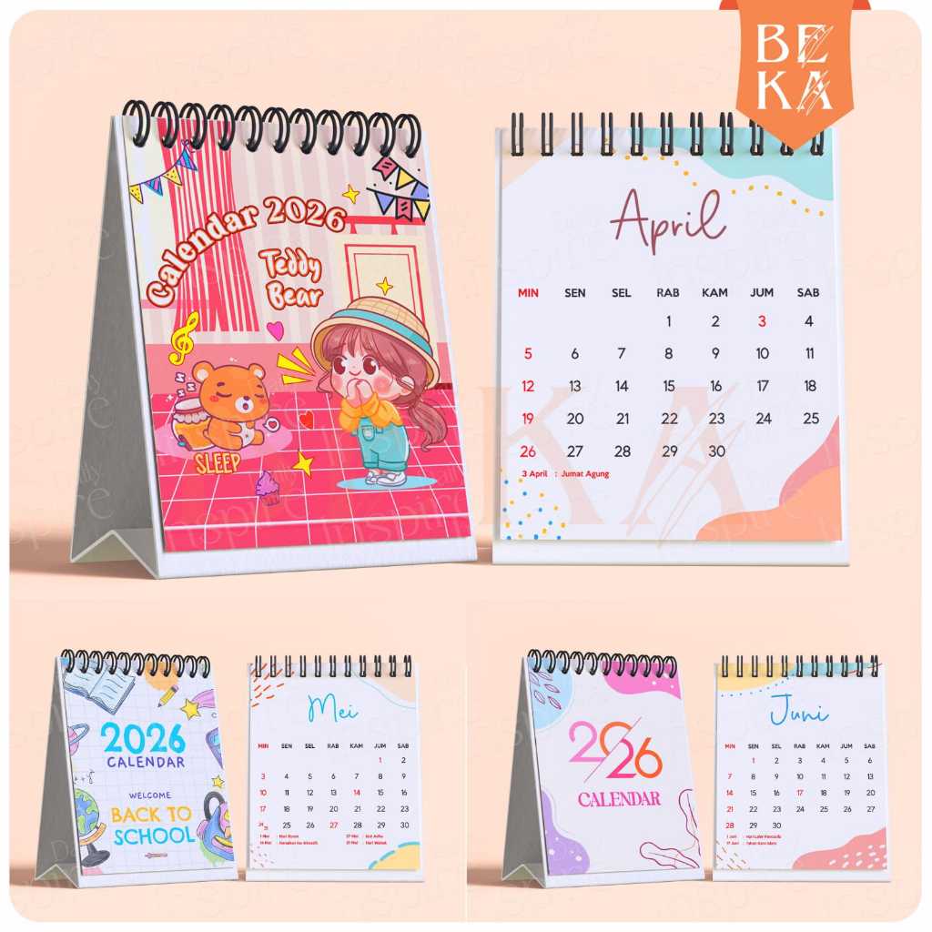 2026 MINI CALENDAR - MINI DESK CALENDAR - 2026 DESK CALENDAR