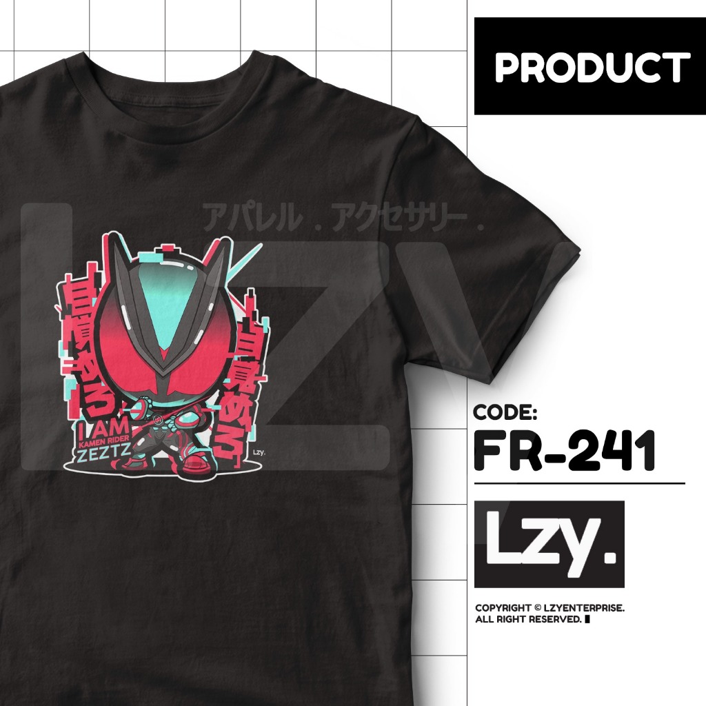 [PRE-ORDER] เสื้อยืด KAMEN RIDER ZEZTZ POWER POSE (FR-241) ออกแบบโดย LZY