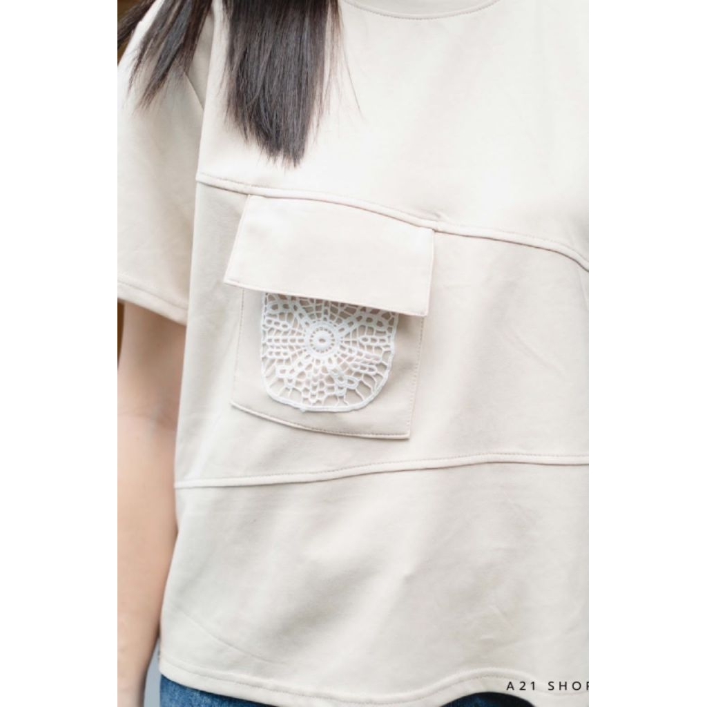 [LC] A21SHOP 706 IMPORTED BKK SIDE POCKET TOP