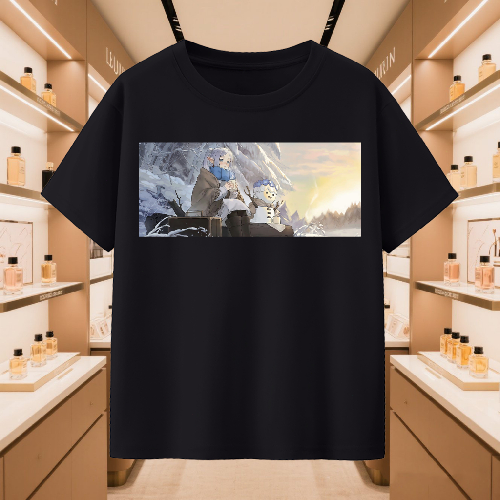 เสื้อยืด Frieren เสื้อยืด Frieren: เสื้อยืด Beyond Journeys End เสื้อยืดอนิเมะ เสื้อยืดผู้หญิง เสื้อ