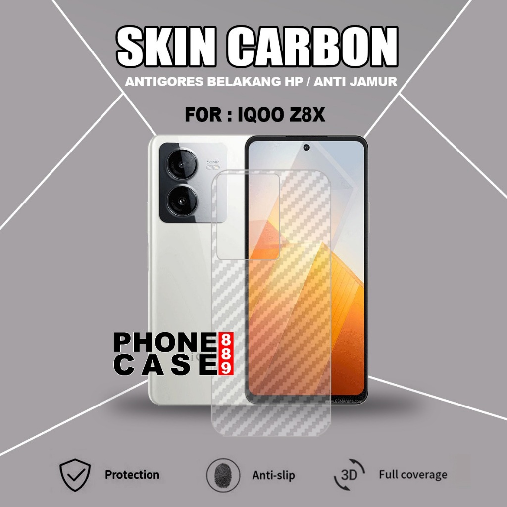 MOTO G06 POWER MOTO G86 POWER SKIN CARBON TRANSPARENT ANTI-SCRATCH ANTI-FUNGUS MOTO G06 POWER MOTO G