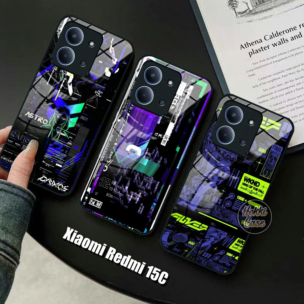 เคส HP Redmi 15C - Redmi 15C Glass Softcase - Redmi 15C เคสโทรศัพท์ - ซิลิโคนสําหรับ Redmi 15C - เคส