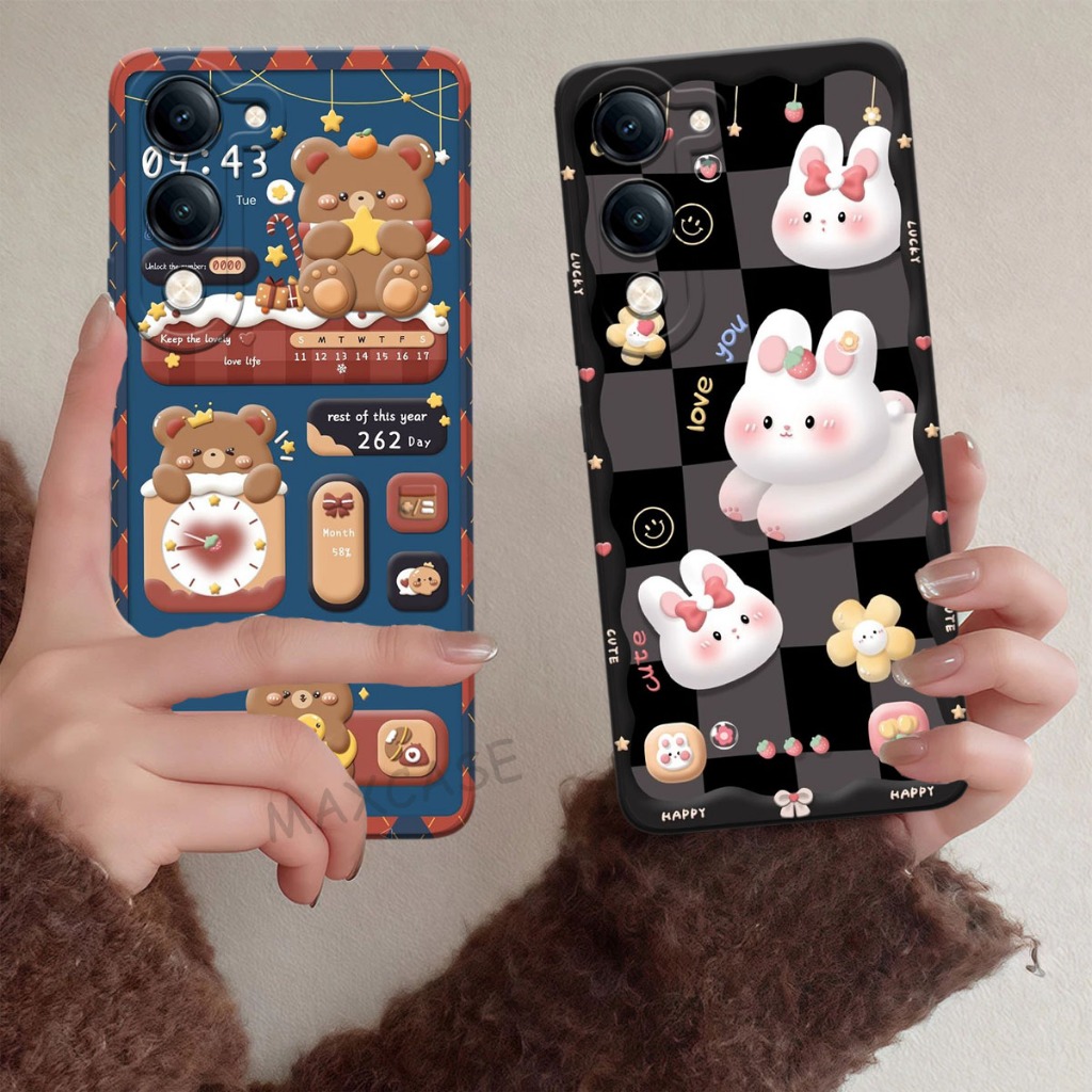 M0P Softcase Hp Vivo Y04S - เคส Vivo Y29S 2025 Bear Motif - เคส Hp น่ารัก - เคส Hp ปัจจุบัน - กล้องซ