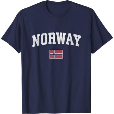เสื้อยืดที่ระลึก NORWAY - เสื้อผ้าของที่ระลึก NORWAY หลายรุ่น หวี 30s