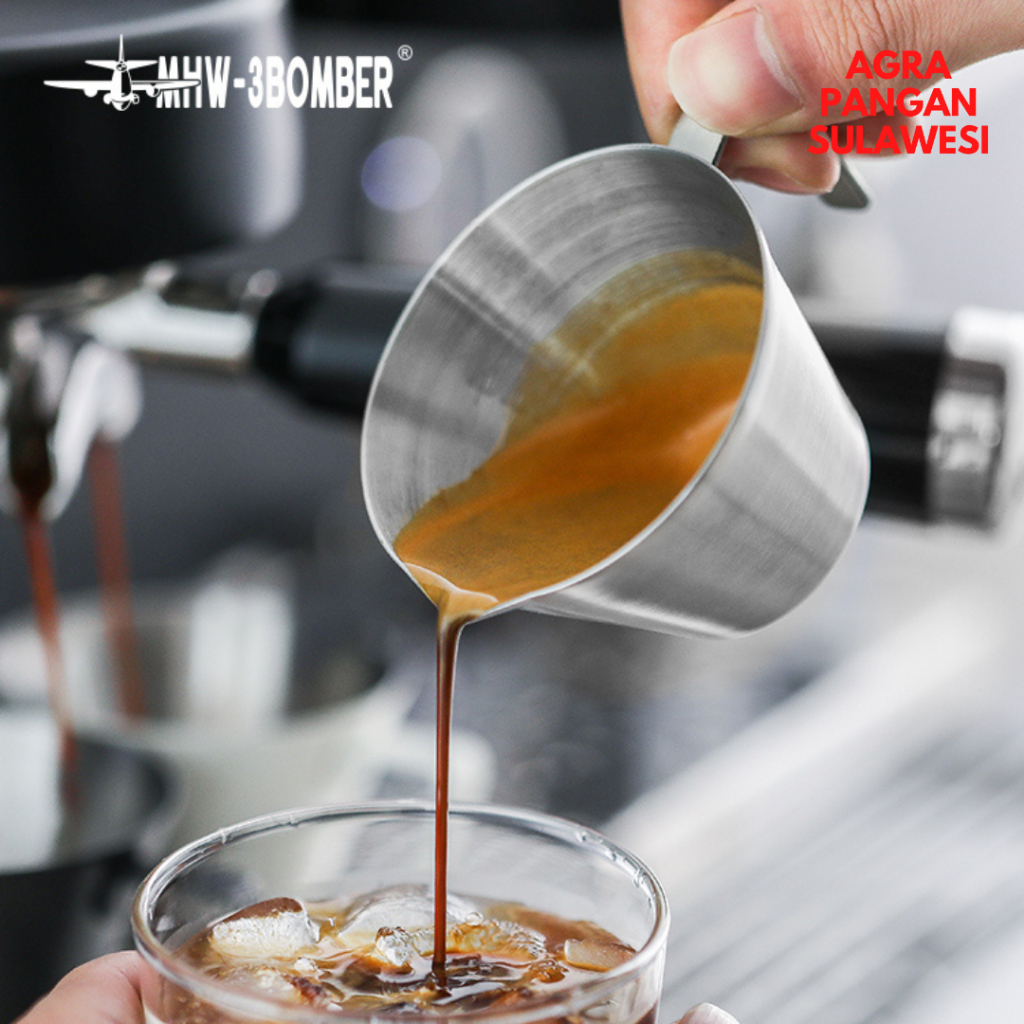 MEASURING CUP MHW-3BOMBER SAWADA ปากเดี่ยว 100ml สแตนเลสสตีลกาแฟ MEASURING CUP MHW3BOMBER คุณภาพพรีเ
