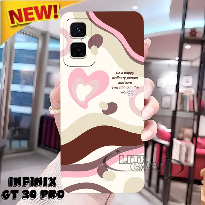 UNGU [LCR82] Softcase Infinix GT 30 Pro / GT 10 Pro / GT 20 Pro / Zero 5G 2023 วอลเปเปอร์สีม่วงน่ารั