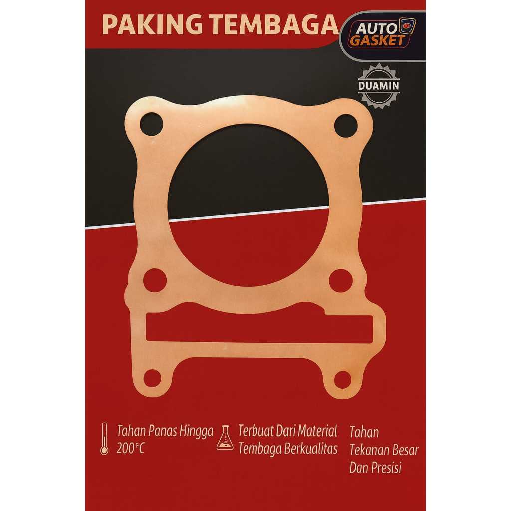 HEAD GASKET / HEAD GASKET / HEAD GASKET VARIO PCX ADV 160 BUTA THICK COPPER MATERIAL 0.3 0.5
