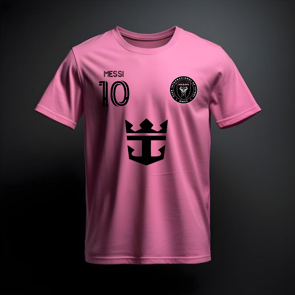 KATUN ADULT T-SHIRTS INTER MIAMI/ MESSI/5 ขนาดภาพเหมือนกับเสื้อผ้าผู้ชายและผู้หญิง TOPS UNISEX SEMI-