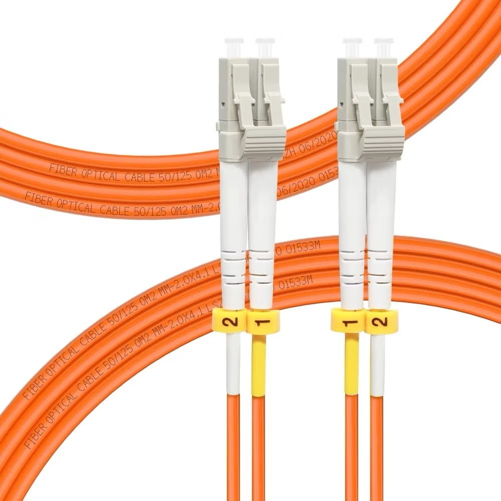 Patchcord LC-LC Duplex MultiMode OM2 Fiber Optic Cable ไม่มีคลิป (pisah)