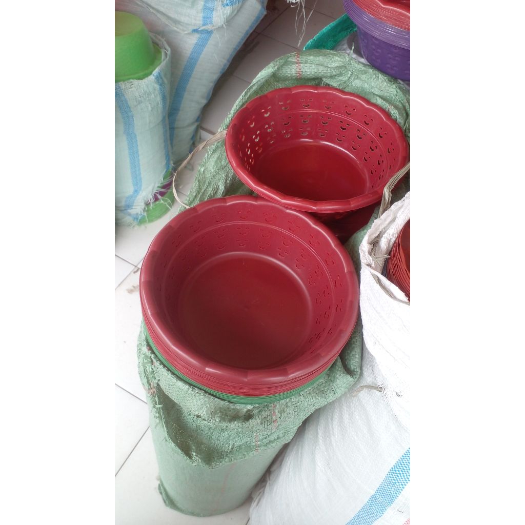 1โหล (12 ชิ้น) กะละมังอินซูล 12 Hora Basin อ่างล้างหน้ายิ้มหนา