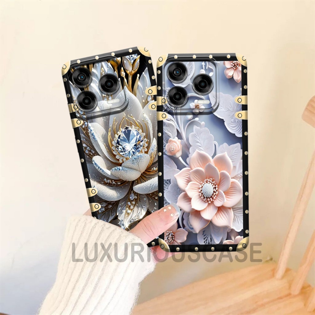 HP ล่าสุด ZTE Blade V70 Design & ZTE Blade V70 เคสโทรศัพท์ 2025 ลายดอกไม้ | เคสดีไซน์ ZTE Nubia V70 
