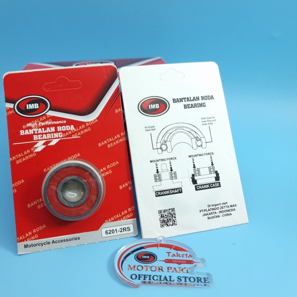 BEARING 6201-2RS LAHAR ลูกล้อ 6201-2RS IMB