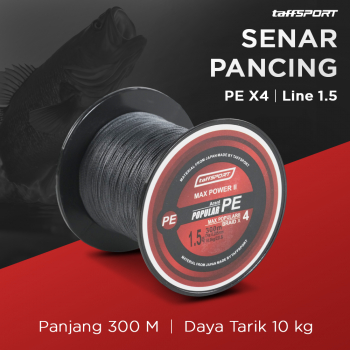 TaffiSPORT สายตกปลา PE สายถักหนา 300M 1.5 - BLTP