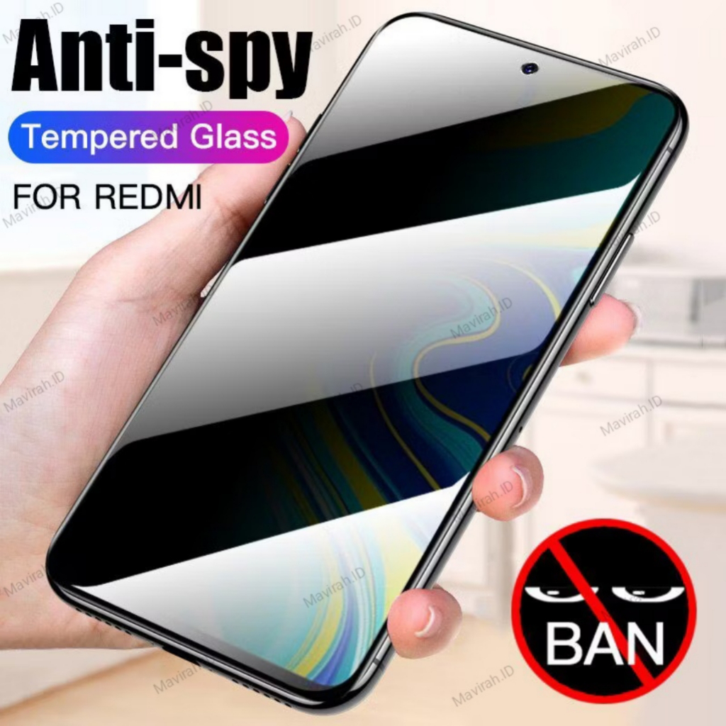 LAYAR TG full anti spy xiaomi redmi 14C 5G 13 13 13x 13c 12 12c 10 5G 10 2022 10a 10c 10 Prime 10x 4