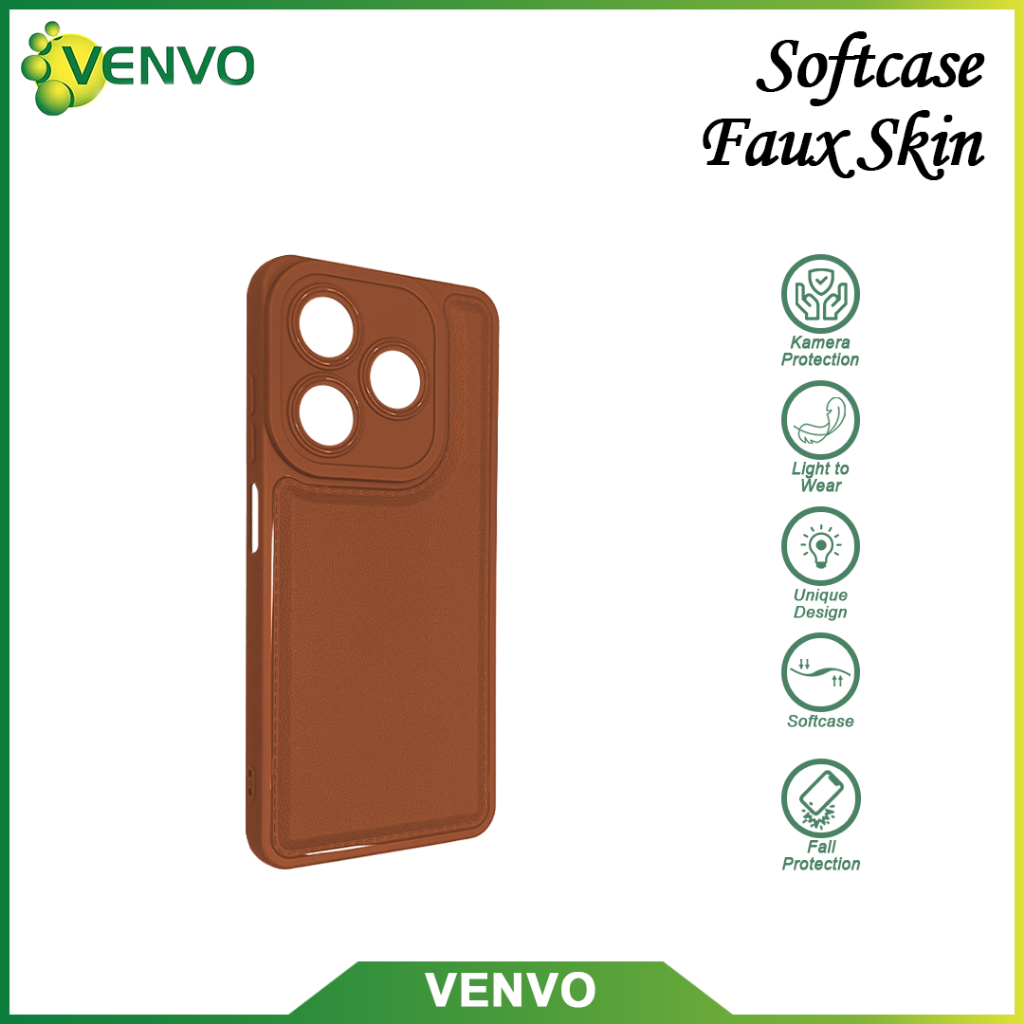 VENVO - VV26 Softcase Faux Skin Vivo V29E V29 5G V30 V30 Pro Y02 2100 5G Y17S Y28 4G Y36 5G