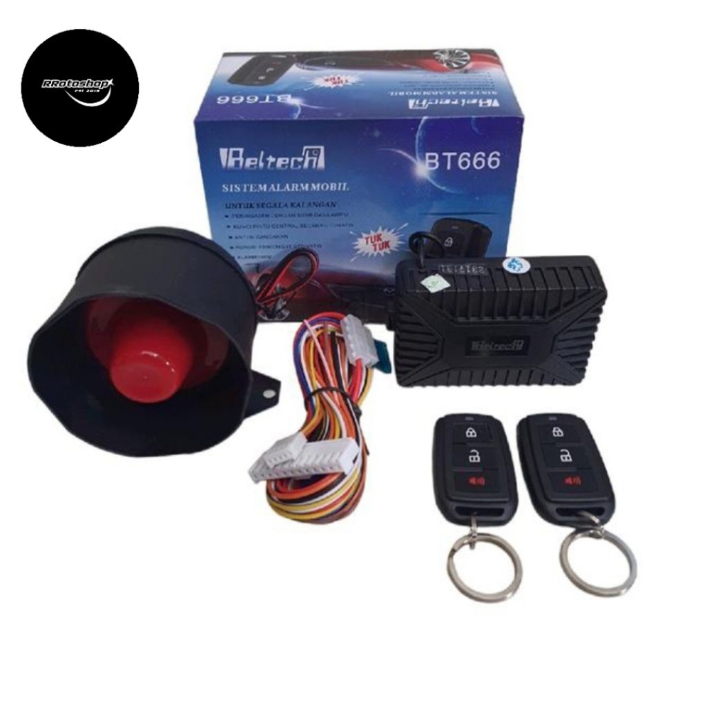 TOMBOL Beltech BT666 สัญญาณเตือนระยะไกลรถยนต์สําหรับ Avanza ใหม่ปุ่มสากลรุ่นรีโมทรถยนต์