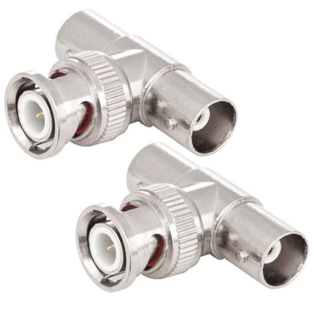 BNC T CONNECTOR BNC CONNECTOR T 1 BNC ชาย 2 BNC หญิง