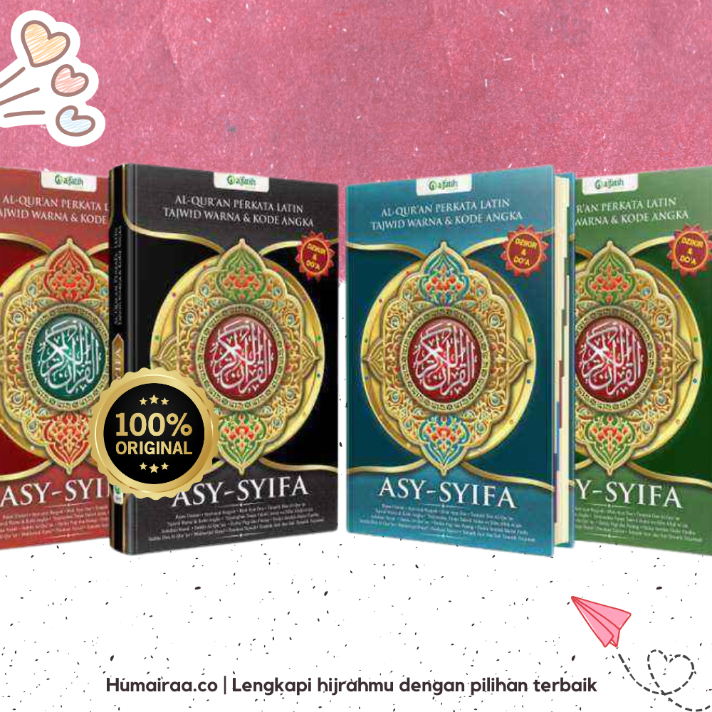 Al Quran Asy Syifa A5 คําคําปกแข็ง Al Fatih Quran 100% GUARANDTETE ORIGINAL al quran แปลหนังสือมูชาฟ