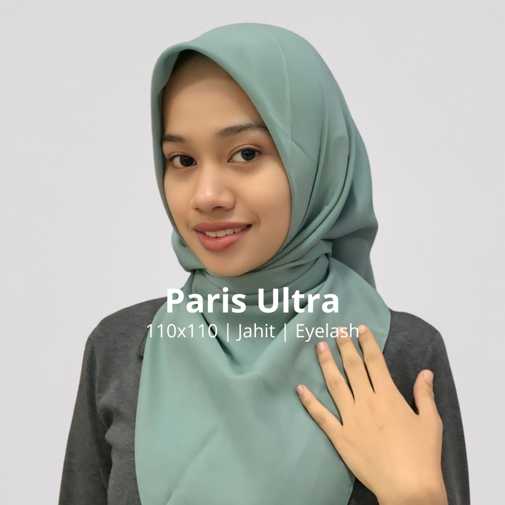 ผ้าพันคอมหัศจรรย์ l Paris Ultra l Edge Sewing 110x110 l ฮิญาบทรงสี่เหลี่ยม l Part 1