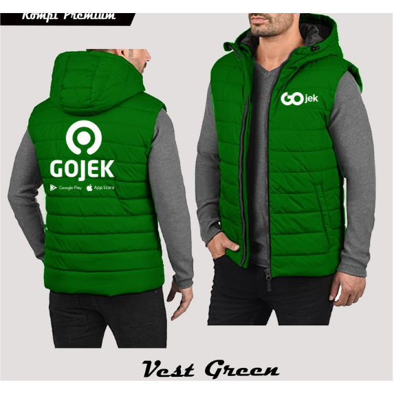 Gojek Jacket Vest | เสื้อกั๊ก Gojek Ojol แบบกําหนดเอง | เสื้อแจ็คเก็ต Gojek ดั้งเดิม