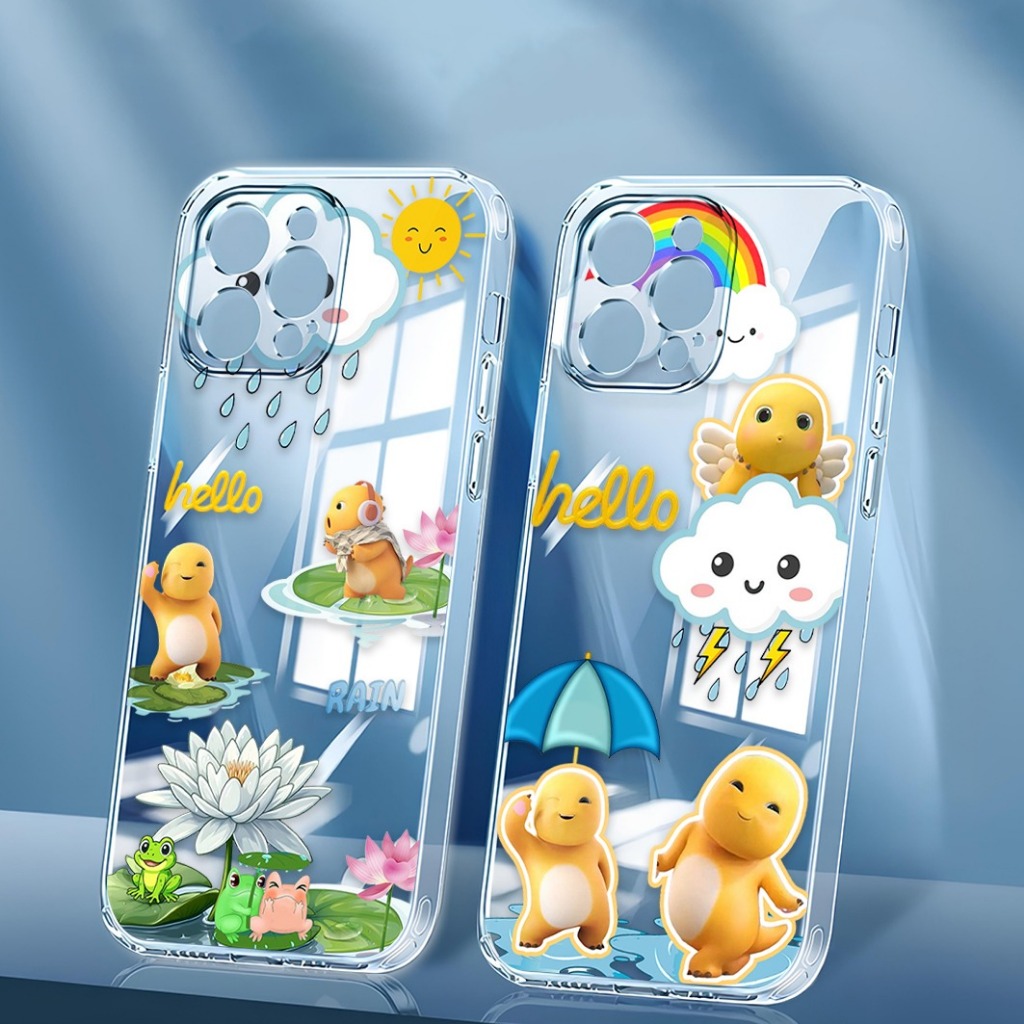 SOFCASE CLEAR CASE DINO NAILONG สําหรับ INFINIX HOT 60i HOT 50 PRO PLUS SMART 9 SMART 8 NOTE 12 VIP 