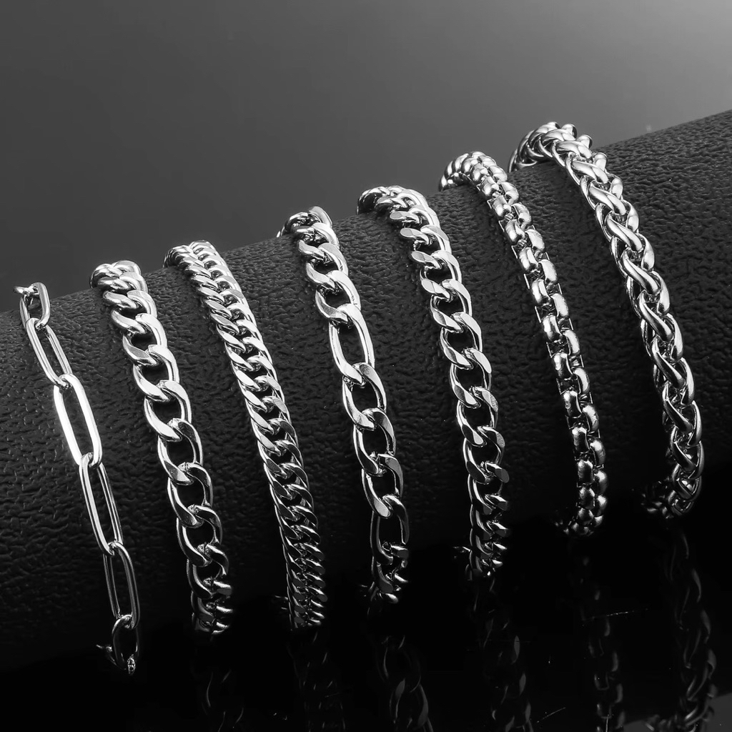 ผู้ชาย BRACELET, ANTI-RUST TITANIUM BRACELET, LATEST MENS FASHION BRACELET, SILVER MENS BRACELET