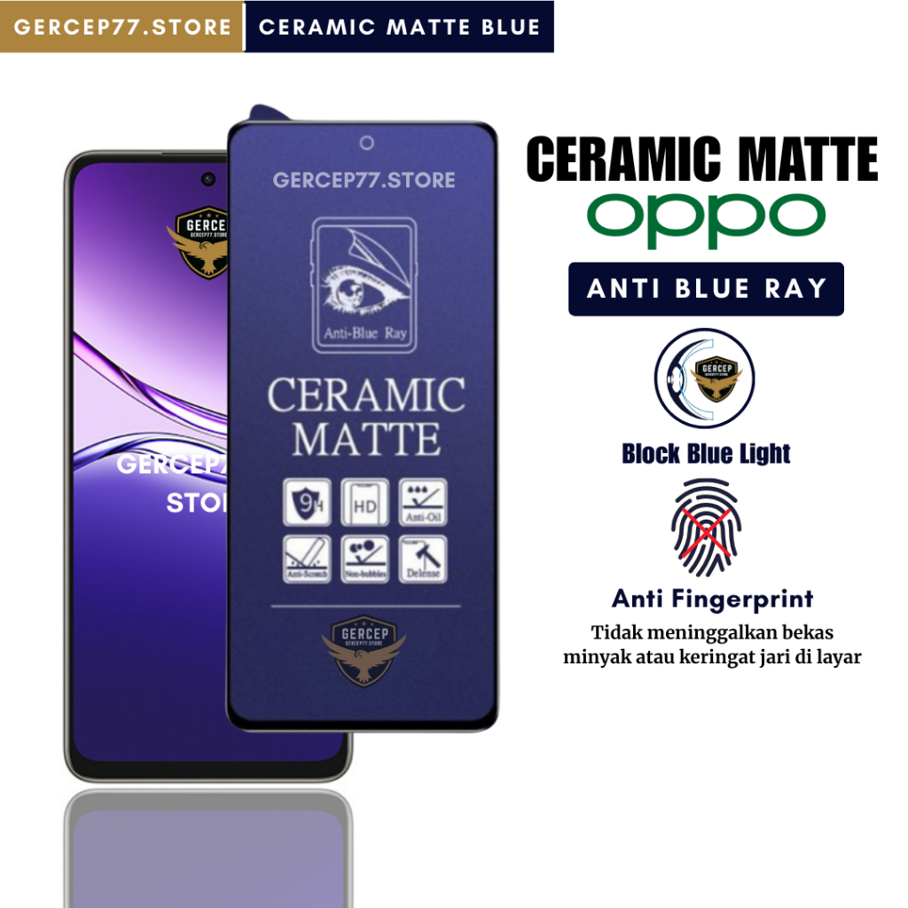 เซรามิค Matte Anti Blue Ray Oppo A5i A5i Pro A5 2025 A5 4G K13x A5x a5x 4G A5 Pro A3 Nfc A3 Pro 5G A