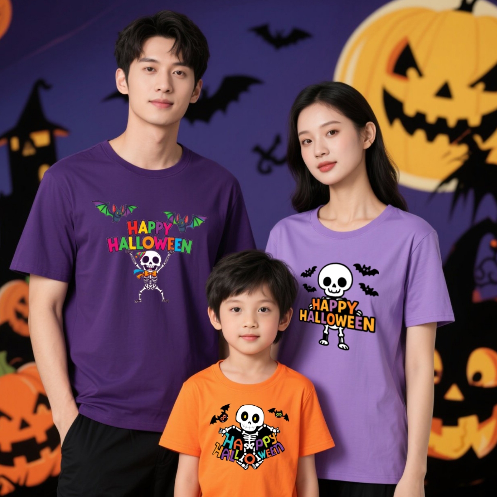 SAYES - HALLOWEEN TSHIRT FUNNY SKULL HALLOWEEN SKULL