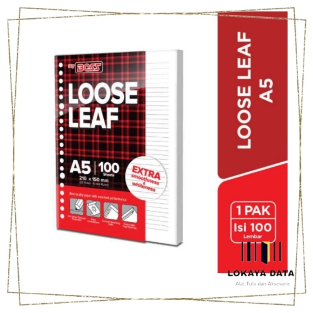 BIGBOSS LOOSE LEAF A5 100 แผ่น / เต็นท์ A5 BINDER 100 แผ่น
