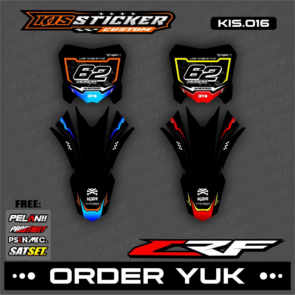 (Custom) สติ๊กเกอร์ Striping NO BOARD & Fender CRF 150-RMZ 450-CRF 250-CRF 450 KiS.16