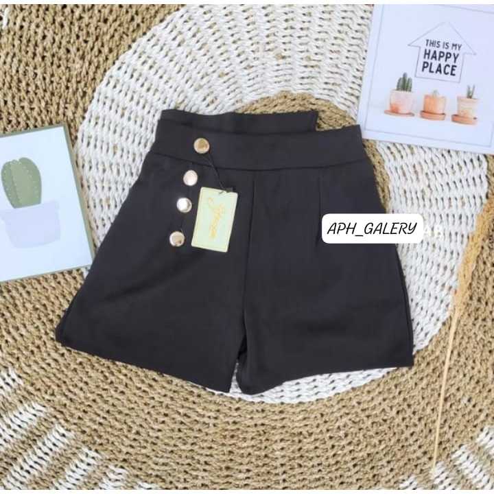 SHORT BUTTON PANTS / GOLD BUTTON PANTS / SHORT PANTS สําหรับผู้หญิง