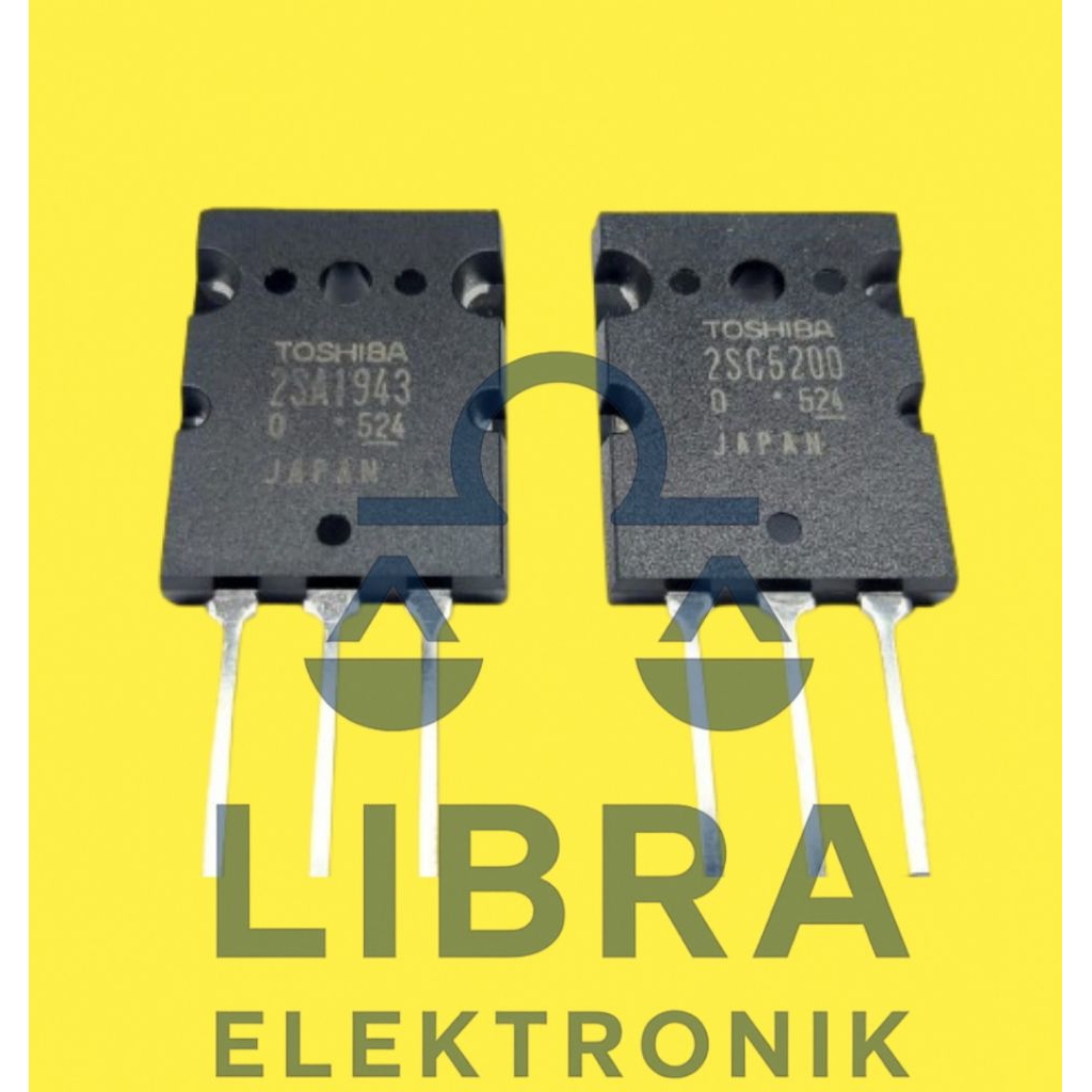 FINAL TRANSISTOR THOSIBA 2SA1943 2SC5200 ORIGINAL JAPAN 1 ชุด